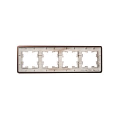 Рамка 4-м BRITE РУ-4-1-Бр метал. коричн. RE AL IEK BR-M42-M-21-K30