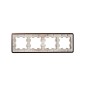 Рамка 4-м BRITE РУ-4-1-Бр метал. коричн. RE AL IEK BR-M42-M-21-K30