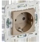 Розетка SKANDY 16А с заземл. без защ. шторок SK-R05Sh шампань IEK SK-R11-16-K37