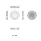 Светильник подвесной SPP-402-0-50K-200 200Вт 20000лм 5000К Кп«2% КСС Д DOB IP65 LED (High Bay) для высоких пролетов Эра Б0046670