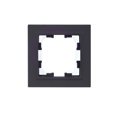 Рамка 1-м IP44 BRITE РУ-1-БрГ-44 графит IEK BR-M12-44-K53