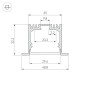 Профиль SL-LINIA49M-F-2000 BLACK 2м алюминий Arlight 036513