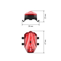 Фонарь аккумуляторный велосипедный VA-801 2в1 осн. CREE XPG + подсветка SMD micro USB 800мА.ч (блист.) Эра Б0039624