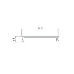Экран SL-W45-2000 CLEAR 2м пластик Arlight 036975