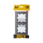 Рамка 2-м IP44 BRITE РУ-2-БрС-44 сталь IEK BR-M22-44-K46