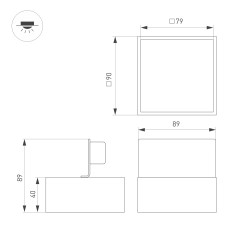 Светильник светодиодный SP-CIRCLE-HANG-O3535-D700-40W Day4000 (RAL9005 120 deg 230В) IP40 LED алюминий Arlight 049363