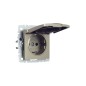 Розетка BRITE РСбш10-3-БрШ 16А IP20 с заземл. защ. шторки с крышкой механизм шампань IEK BR-R16-16-K37 Розетка BRITE РСбш10-3-БрШ 16А IP20 с заземл. защ. шторки с крышкой механизм шампань IEK BR-R16-16-K37