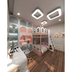 Светильник светодиодный RVE-LBX-HOLE-BOX-SOFT-1400-N 134Вт 4000К 1400х1400х100мм накладной шир. рассеив.-80мм бел. RVElektro RVE