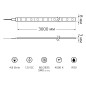 Лента светодиодная Basic 2835/60-SMD 4.8Вт/м 4000К нейтр. бел. IP20 312лм/м 12В 8мм (уп.3м) GAUSS BT004