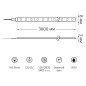 Лента светодиодная Basic 2835/120-SMD 9.6Вт/м зел. IP20 624лм/м 12В 8мм (уп.3м) GAUSS BT068