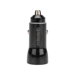 Автозарядка в прикуриватель АЗУ USB-A (QC 3.0)+USB-C (PD) 38Вт черн. Rexant 18-1200