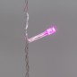 Гирлянда светодиодная "Светодиодный Дождь" 3х2м LED роз. 12Вт 230В IP20 свечение с динамикой прозр. провод Neon-Night 235-097