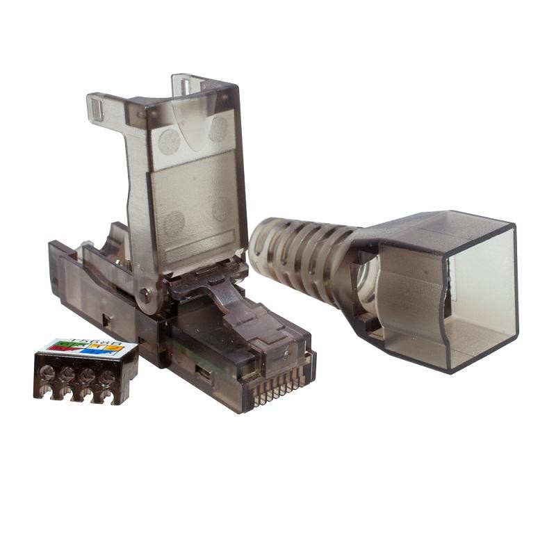 Коннектор RJ45 (8P8C) UTP кат.6A без инструментальный SUPRLAN 10-0239 Коннектор RJ45 (8P8C) UTP кат.6A без инструментальный SUPRLAN 10-0239