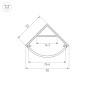 Профиль SL-KANT-H20-2000 BLACK L2000 алюм. Arlight 049016