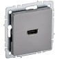 Розетка СП BRITE HDMI РHDMI-0-БрС механизм сталь IEK BR-H10-K46