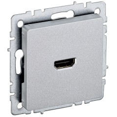 Розетка СП BRITE HDMI РHDMI-0-БрА механизм алюм. IEK BR-H10-K47