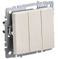 Выключатель 3-кл. СП BRITE ВС10-3-0-БрКр 10А механизм беж. IEK BR-V30-0-10-K10