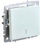 Выключатель 1-кл. СП BRITE ВС10-1-1-БрЖ 10А с индик. механизм жемчуж. IEK BR-V10-1-10-K36