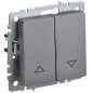 Выключатель жалюзи СП BRITE ВС10-1-5-БрС 10А механизм сталь IEK BR-V15-0-10-K46