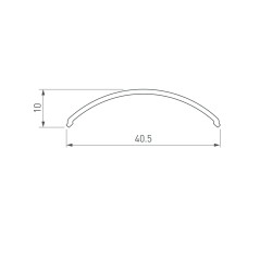 Экран ARH-KANT-H30-2000 Round Frost-PM 2м пластик Arlight 016582