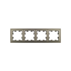 Рамка 4-м BRITE РУ-4-БрШ шампань IEK BR-M42-K37