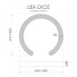 Светильник светодиодный RVE-LBX-DIOS-1246-VG 82Вт 4000К 1246х1166х110мм S80мм подкова встраив. под шпаклевку бел. RVElektro RVE0 Светильник светодиодный RVE-LBX-DIOS-1246-VG 82Вт 4000К 1246х1166х110мм S80мм подкова встраив. под шпаклевку бел. RVElektro RVE0