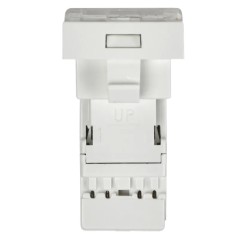 Розетка компьютерная 1-м 1мод. Праймер RJ45 кат.5E UTP механизм IEK CKK-40D-RI1-K01