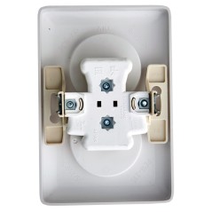 Розетка 2-м СП Хит 16А IP21 250В без заземл. без защ. шторок бел. SE RS16-235-B