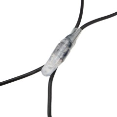 Гирлянда светодиодная "Сеть" 2х1.5м 288LED бел./син. 24Вт 220-240В IP65 с контроллером 8 режимов провод ПВХ черн. Neon-Night 215