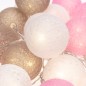 Гирлянда светодиодная "Тайские фонарики "Вельвет" 3.5м 20LED тепл. бел. 1Вт IP20 провод ПВХ прозр. элементы питания 2хAA (не в к