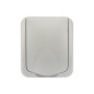 Розетка 1-м ОП Mini OG IP54 с заземл. сер. Kranz KR-78-0817
