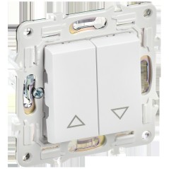 Выключатель жалюзи SKANDY 10А SK-V12W арктич. бел. IEK SK-V15-0-10-K01