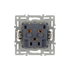 Механизм электрической розетки SCT-MEU1-PL-BK (250В 16А) Arlight 043731