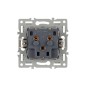 Механизм электрической розетки SCT-MEU1-PL-BK (250В 16А) Arlight 043731