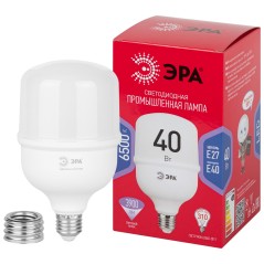 Лампа светодиодная высокомощная RED LINE LED POWER T100-40W-6500-E27/E40 R 40Вт Т100 колокол 6500 холод. бел. E27/E40 (переходни