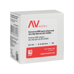 Контактор КМЭ 18А кат. 230В AC 1НЗ AVERES EKF ctr-s-18-01-230-av