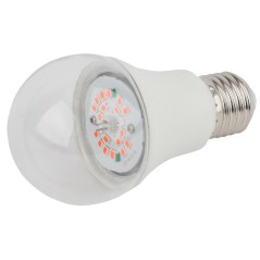 Лампа светодиодная FITO-12W-RB-E27-K 12Вт A60 грушевидная прозрачная 1310К E27 130-270В для растений красн./син. спектр Эра Б003