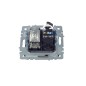 Розетка компьютерная + телевизионная 2-м Brite РТВ/РК12-БрШ RJ45 кат.5E + TV механизм шампань IEK BR-AK20-1-K37