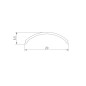 Экран SL-KANT-H16 ROUND OPAL пластик L2000 Arlight 024038