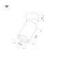 Светильник SP-POLO-SURFACE-FLAP-R65-8W Warm3000 (WH-WH 40 deg) IP20 металл Arlight 027534 Светильник SP-POLO-SURFACE-FLAP-R65-8W Warm3000 (WH-WH 40 deg) IP20 металл Arlight 027534