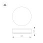 Накладка ART-DECK-CAP-ROLL-R65 (SL STEEL) металл Arlight 045347