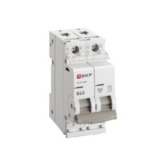 Выключатель автоматический модульный 2п B 40А 6кА ВА 47-63N PROxima EKF M636240B