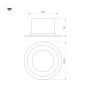 Светильник MS-DROP-BUILT-R105-14W Day4000 (BK 85 deg 230В) (IP54 металл) Arlight 041496