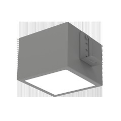 Светильник светодиодный DL-Grill CRI90 для потолка Грильято 100х100мм 12Вт 4000К 90х90х160мм встраив. RAL7045 сер. муар диммер D