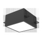 Светильник светодиодный DL-Grill для потолка Грильято 150х150 15Вт 4000К 140х140х100 IP40 встраив. RAL9005 черн. муар VARTON V1-