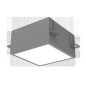 Светильник светодиодный DL-Grill для потолка Грильято 150х150 15Вт 3000К 140х140х100 IP40 встраив. RAL7045 сер. муар VARTON V1-R