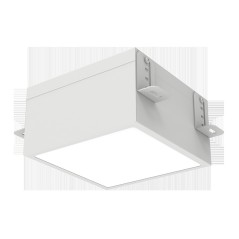 Светильник светодиодный DL-Grill для потолка Грильято 200х200 25Вт 4000К 186х186х80 IP54 встраив. RAL9003 бел. муар VARTON V1-R0
