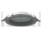 Светильник светодиодный DL-01 Pro 160мм 25Вт 4000К CRI90 176x51мм IP65/40 защ. силикат. стекло RAL7045 сер. муар VARTON V1-RF-7R