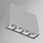 Светильник светодиодный DL-Box Reflect Multi 1х4 10Вт 4000К 150х40х115 накладной 55град. RAL7045 сер. муар диммер DALI VARTON V1