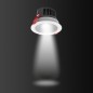 Светильник светодиодный DL-Spark 25Вт 4000К IP44 150х105 60град. встраив. с матов. серебр. рефлектором бел. VARTON V1-R0-00434-1